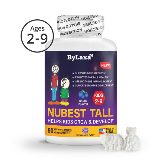 Bylaxa NuBest Tall Kids, Berry Flavor, 90 Chewables