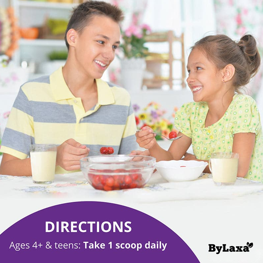 Bylaxa NuBest Tall Protein Vanilla Shake for Kids Ages 4+, 10 Vegan Servings