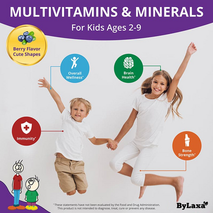 Bylaxa NuBest Tall Kids, Berry Flavor, 90 Chewables
