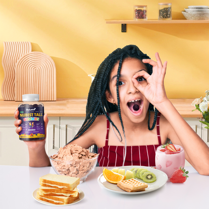 Bylaxa NuBest Tall Gummies for Ages 2+, No Added Sugar, 60 Vegan Gummies