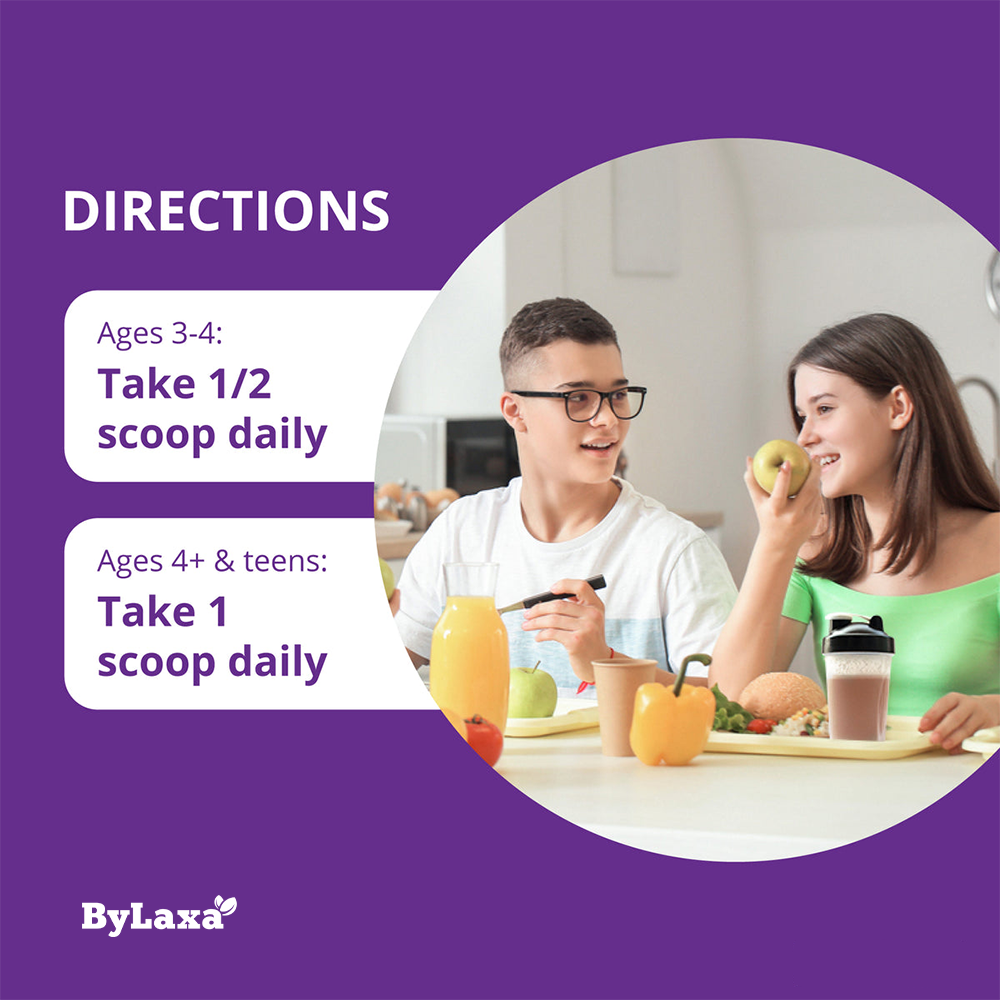 Bylaxa NuBest Tall Protein for Growth and Development, Kids and Teens 3+, Chocolate